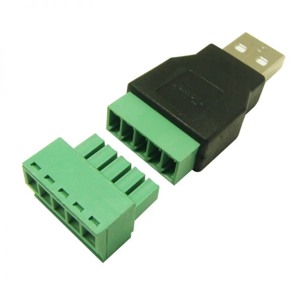 Onderbreking Zuidwest natuurkundige USB Type A Male To 5Pin screw connector